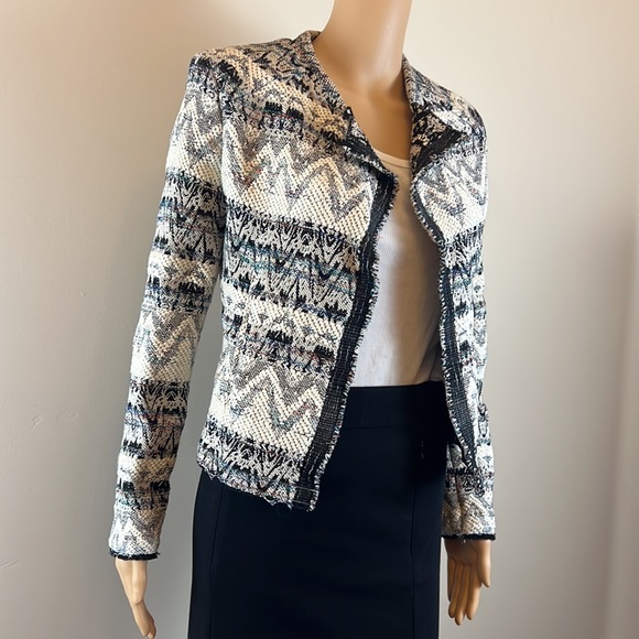 IRO Black and Ivory Kroe Tapestry Jacket - Picture 3 of 8